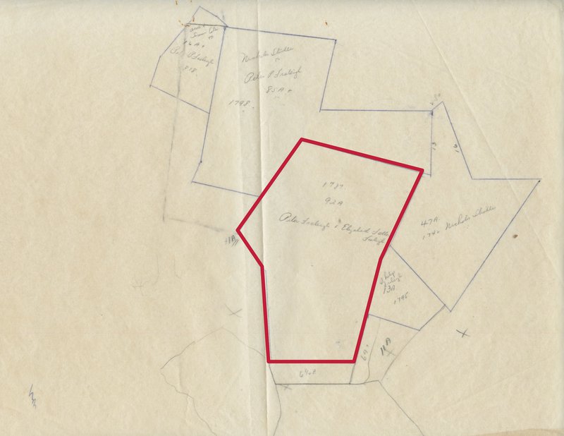 Parcel map showing the 92-acre Homestead