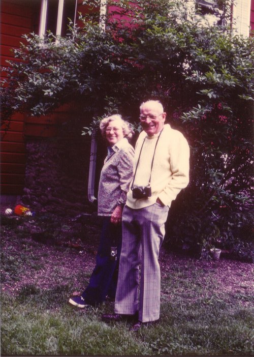 John and Clara Losee at their home in Rock City (Milan)