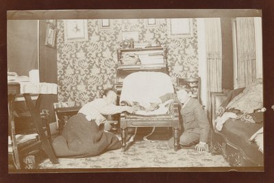 Phoebe and Philip jr Fraleigh with cats.jpg